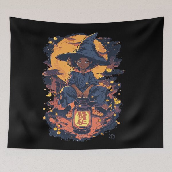 Item preview, African American Cute Chibi Witch designed and sold by PrintsByFrank.
