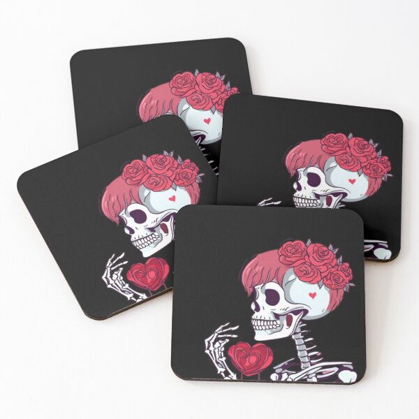 Item preview, Valentine's Day Skeleton - Cute Gothic Love designed and sold by LMoonDesigns.