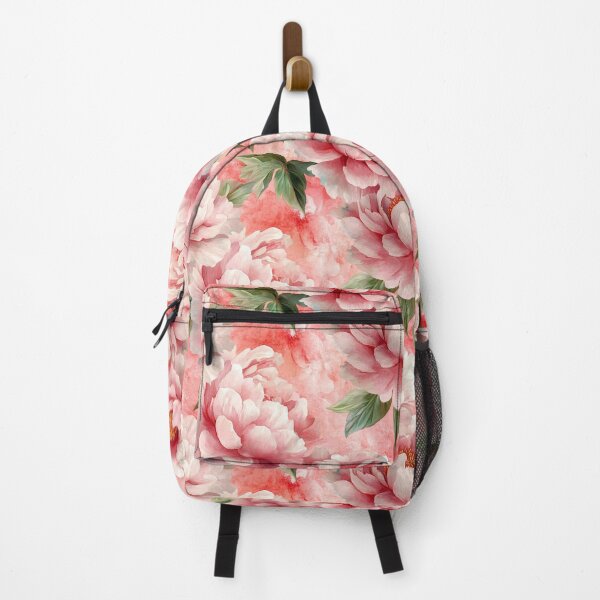 Item preview, Pink Peony Flower Pattern designed and sold by WatercolorLane.