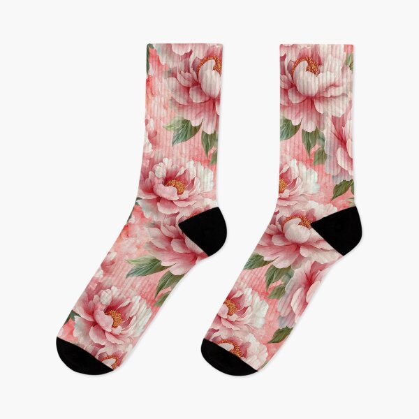 Item preview, Pink Peony Flower Pattern designed and sold by WatercolorLane.