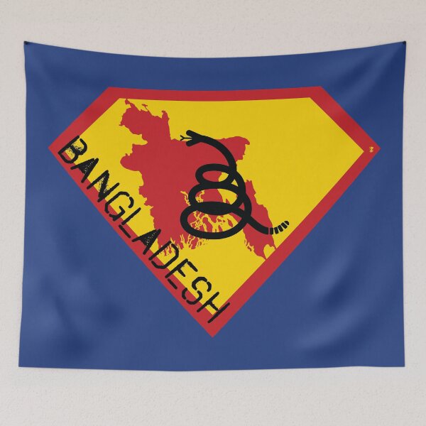 Item preview, BANGLADESH Spell Out - Freedom Is The Superpower - Modern Gadsden Snake Flag - Dont Tread On Me SUPERHERO design designed and sold by pelagio.