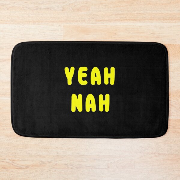 Item preview, YEAH NAH, Yellow Rounded Font with Black Outline designed and sold by AASparksDesigns.