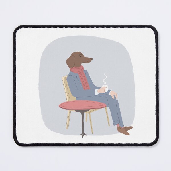 Item preview, Dachshund having a nice morning coffee designed and sold by TigheWilson.