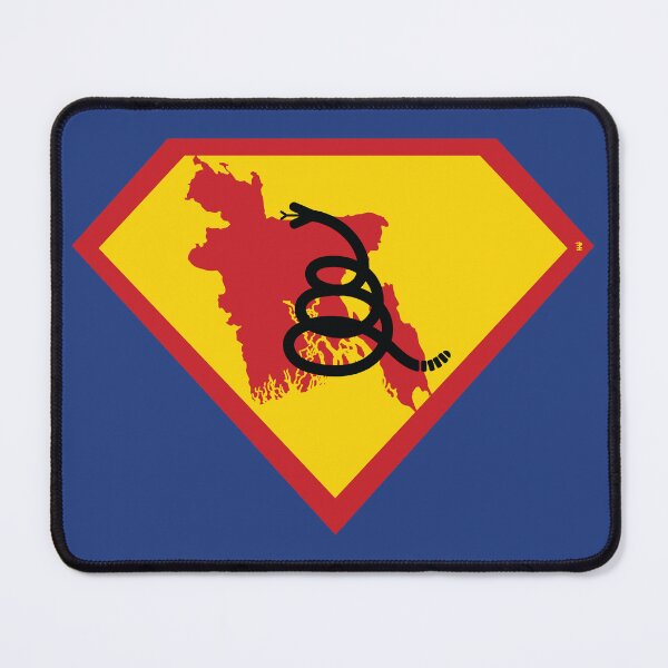 Item preview, BANGLADESH - Freedom Is The Superpower - Modern Gadsden Snake Flag - Dont Tread On Me SUPERHERO design designed and sold by pelagio.