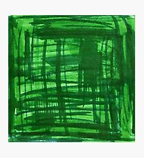 Green Strokes Photographic Print