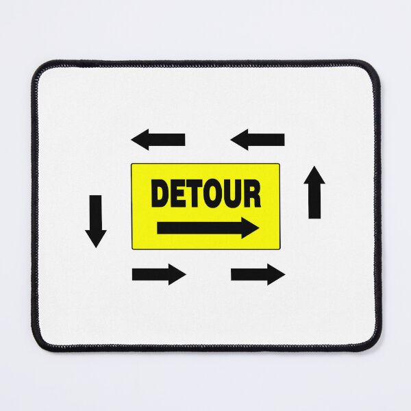 Item preview, DETOUR, With Black Arrows designed and sold by AASparksDesigns.