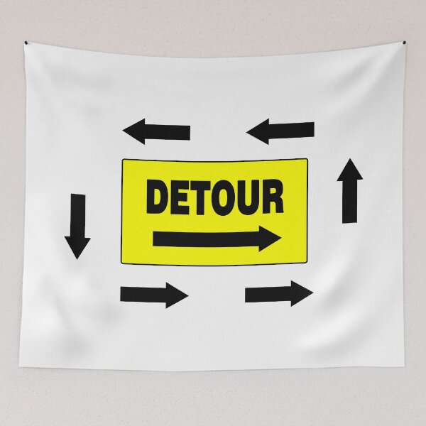 Item preview, DETOUR, With Black Arrows designed and sold by AASparksDesigns.