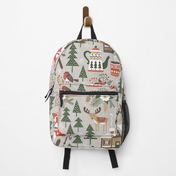 Item preview, Snowy Christmas Ski Village, Winter Hot Chocolate, Holiday Season designed and sold by newburyboutique.