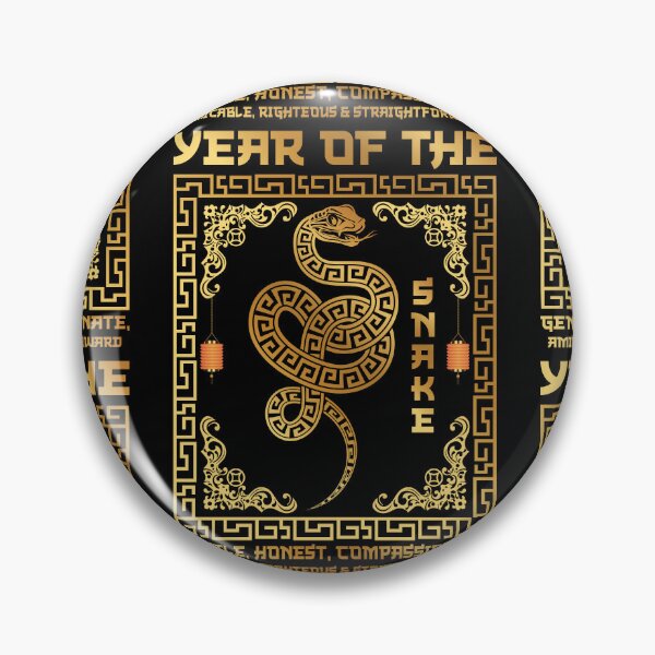 Item preview, Art Deco Gold Chinese New Year - Year of the Snake designed and sold by GDCdesigns.