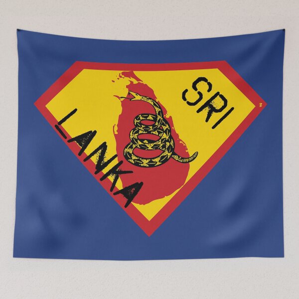 Item preview, SRI LANKA Spell Out - Freedom Is The Superpower - Gadsden Snake Flag - Dont Tread On Me SUPERHERO design designed and sold by pelagio.