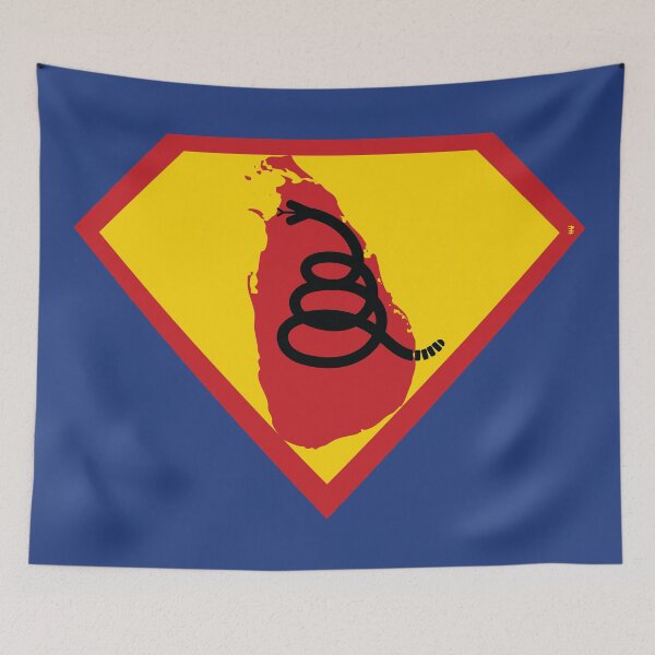 Item preview, SRI LANKA - Freedom Is The Superpower - Modern Gadsden Snake Flag - Dont Tread On Me SUPERHERO design designed and sold by pelagio.