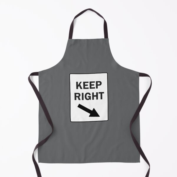 Item preview, KEEP RIGHT, Black and White Sign with Angled Arrow designed and sold by AASparksDesigns.