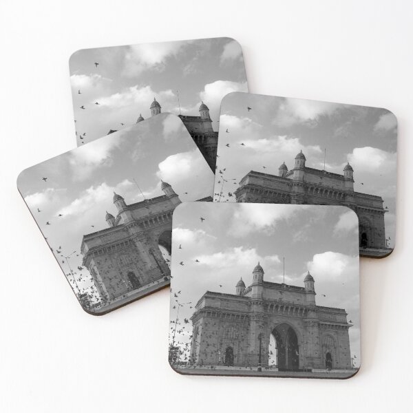 Item preview, Monochrome Gateway of India  left side view, Mumbai, India,Modern art, Wall art, Print, Minimalistic, Modern personalised gifts, custom printed gifts. Photographic Print. designed and sold by CameraDesign.