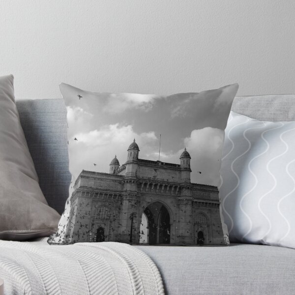 Item preview, Monochrome Gateway of India  left side view, Mumbai, India,Modern art, Wall art, Print, Minimalistic, Modern personalised gifts, custom printed gifts. Photographic Print. designed and sold by CameraDesign.