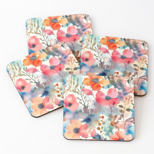 Item preview, Pastel Watercolor Floral Blooms designed and sold by Ray's Photos & Art.