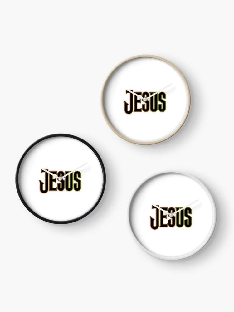 Thumbnail 3 of 4, Clock, JESUS | Sticker designed and sold by graycec.