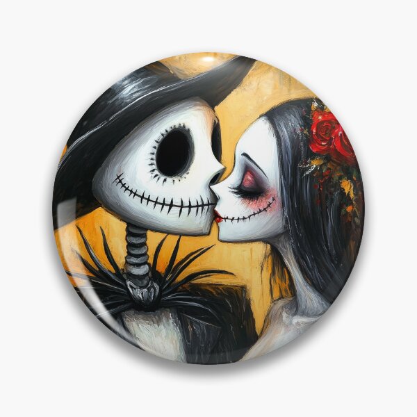 Item preview, Gothic Wedding Skeleton Couple - Romantic Halloween Embrace designed and sold by Michelle Skolyak.