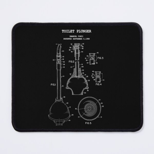 Item preview, Toilet Plunger designed and sold by PATENT PRINTS.