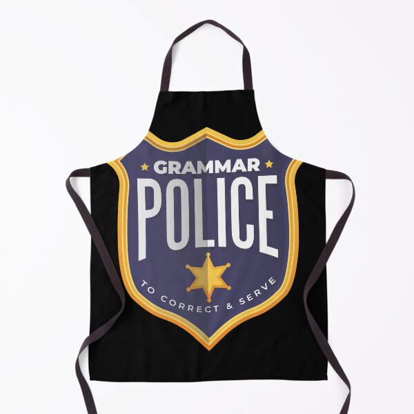 Item preview, Grammar Police Badge designed and sold by TurtleDojo.