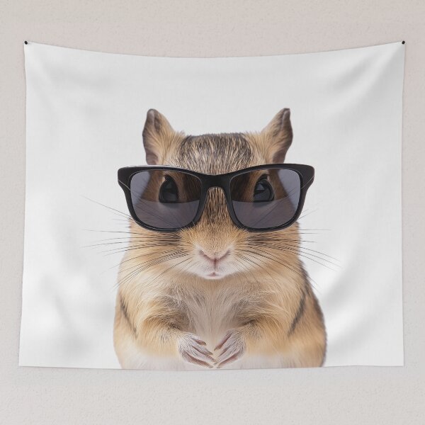 Item preview, Funny cool Gerbil wearing sunglasses designed and sold by LazyOwlStore.