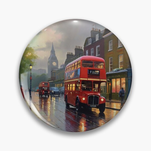 Item preview, Rainy Reflections on a London Street designed and sold by BlareBlare.
