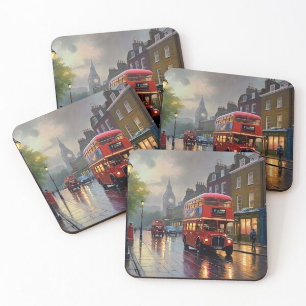Item preview, Rainy Reflections on a London Street designed and sold by BlareBlare.