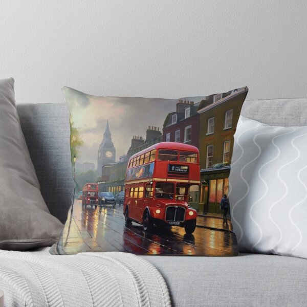 Item preview, Rainy Reflections on a London Street designed and sold by BlareBlare.