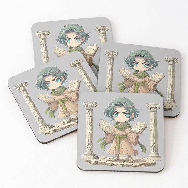 Item preview, Vintage Scholar Surrounded by Books designed and sold by MYTHIC PEEL STICKERS.