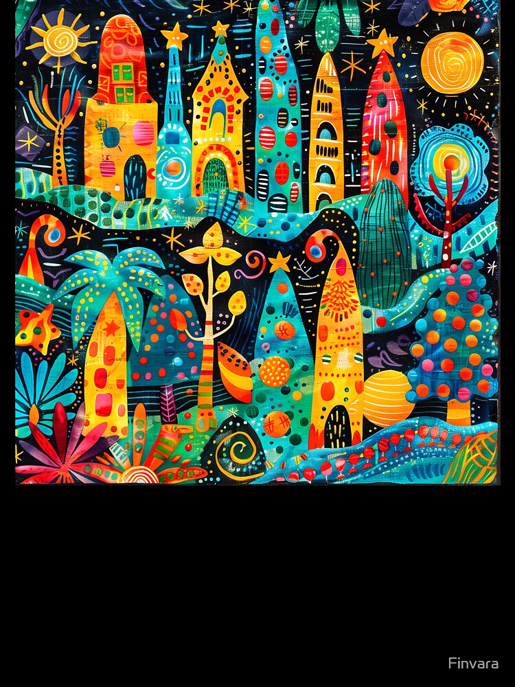 Thumbnail 7 of 7, Oversized T-Shirt, Finvara - Alebrije Christmas designed and sold by Finvara.