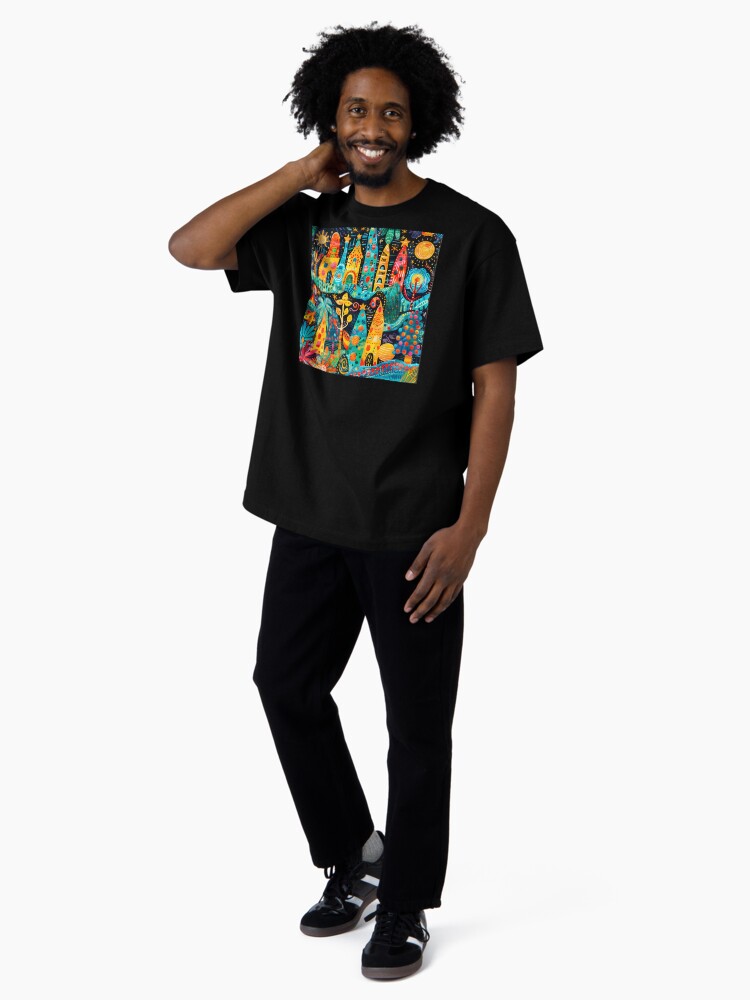 Thumbnail 4 of 7, Oversized T-Shirt, Finvara - Alebrije Christmas designed and sold by Finvara.