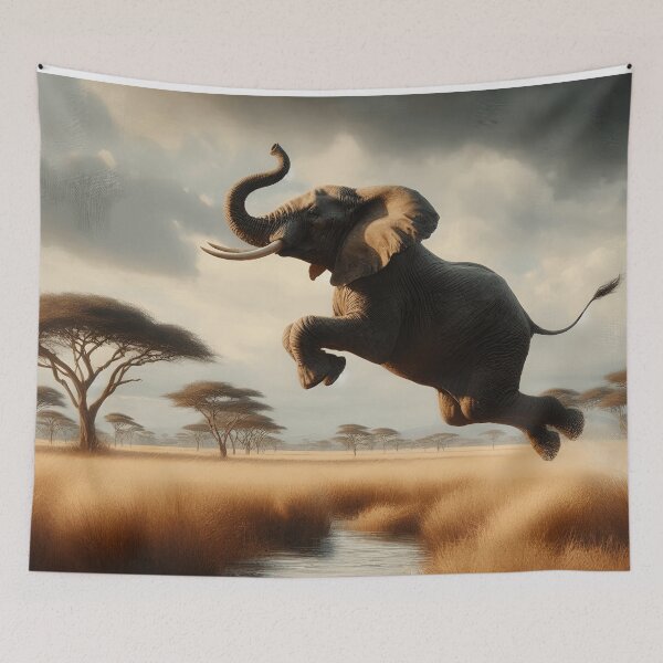 Item preview, WEIGHTLESS ELEPHANT designed and sold by origingallery.