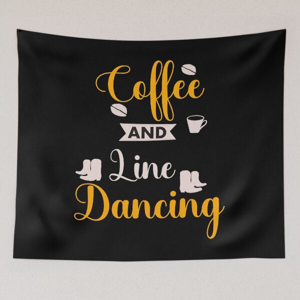 Item preview, Coffee and Line Dancing designed and sold by Zilpa’s Prints.