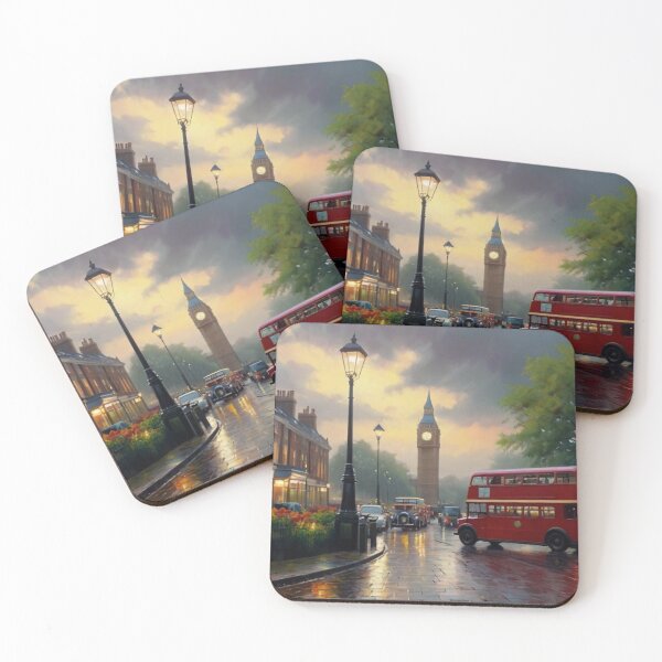 Item preview, London Charm on a Rain-Soaked Day designed and sold by BlareBlare.