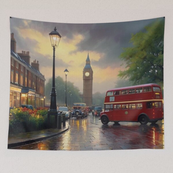 Item preview, London Charm on a Rain-Soaked Day designed and sold by BlareBlare.