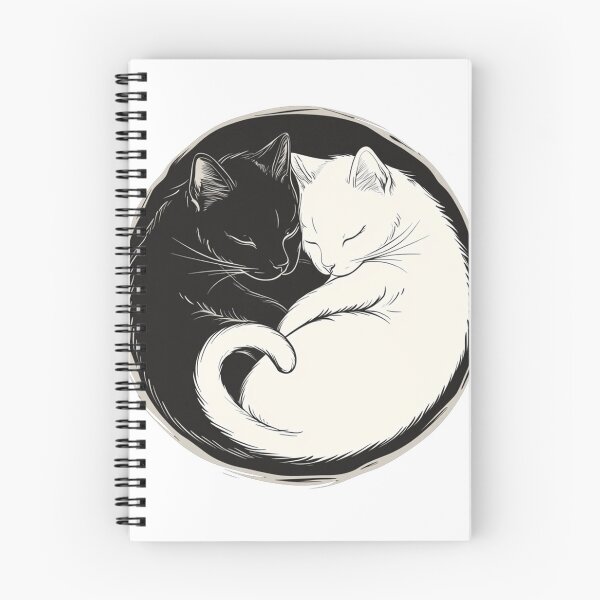 Item preview, Camiseta de gatos Yin-Yang: diseño minimalista y armonioso para amantes de los gatos designed and sold by PheonixTHShop.