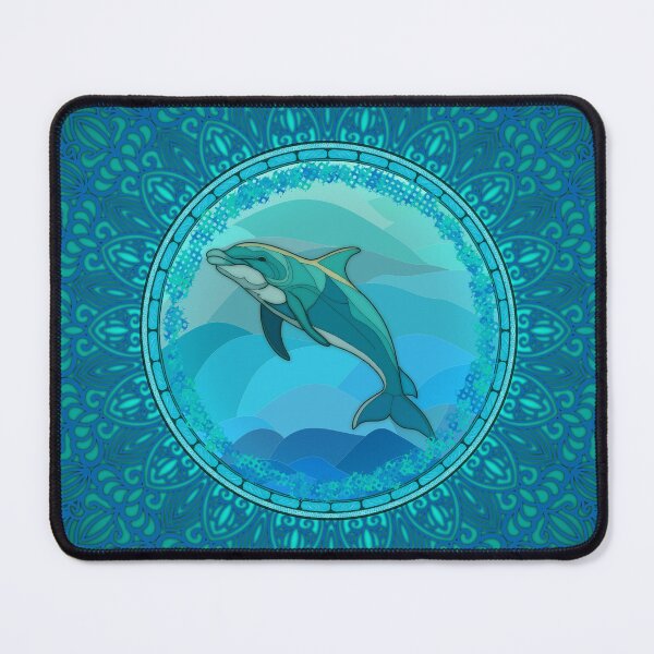 Item preview, Dolphin Themed Mandala designed and sold by ArchanaVA.