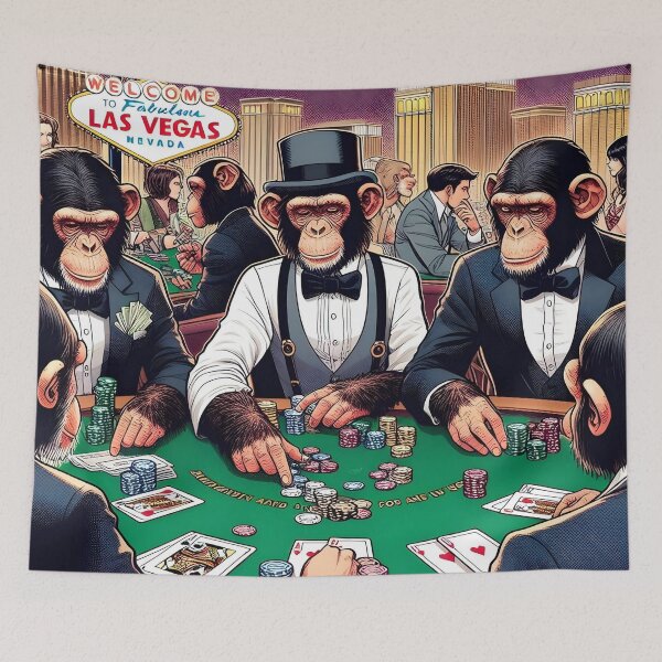 Item preview, CHIMPANZEES PLAYING POKER designed and sold by origingallery.