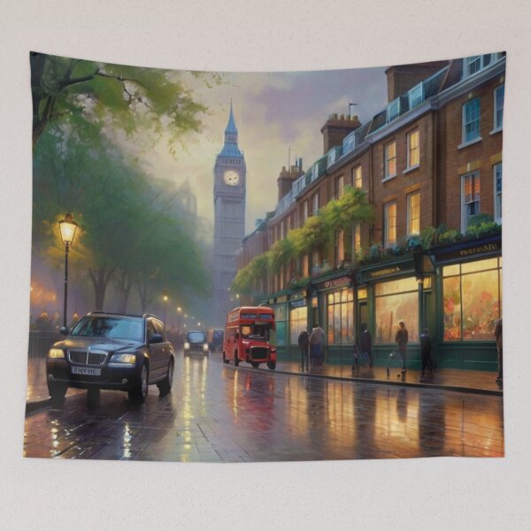 Item preview, Glistening Streets of London in the Rain designed and sold by BlareBlare.