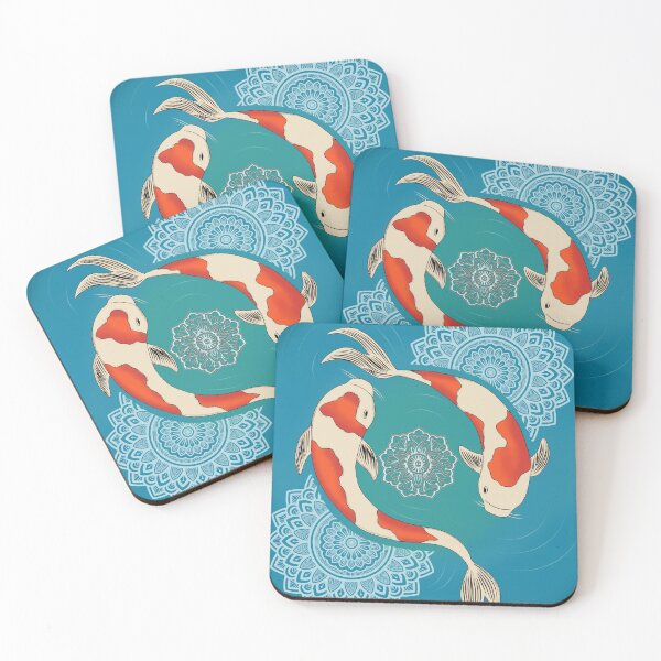 Item preview, Koi fish theme Mandala designed and sold by ArchanaVA.