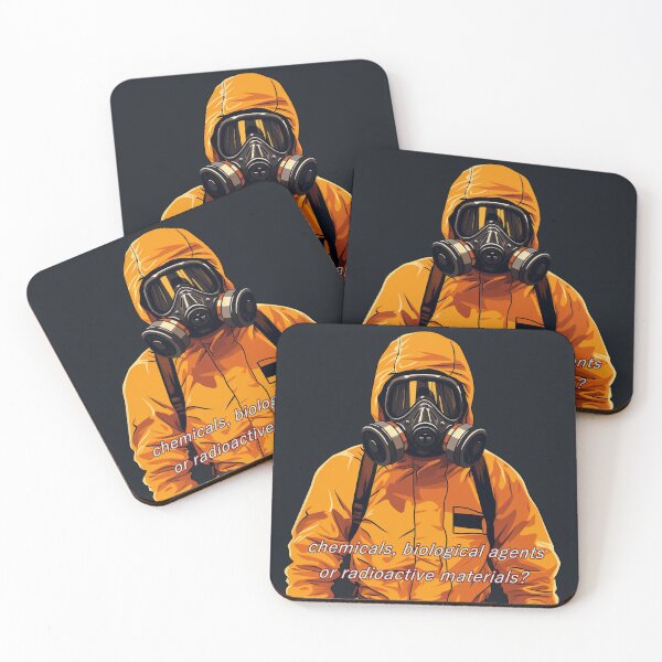 Item preview, Hazmat Suit Guy Asking Question? Retro Art designed and sold by redstar19.