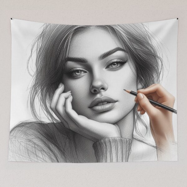 Item preview, PENCIL PORTRAIT designed and sold by origingallery.