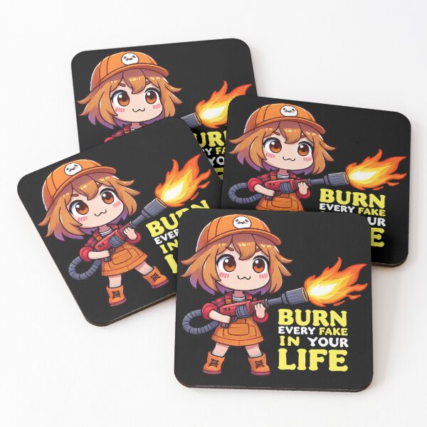Item preview, Burn Fake Funny Slogan designed and sold by Funny Vintage Stickers And T-Shirts.