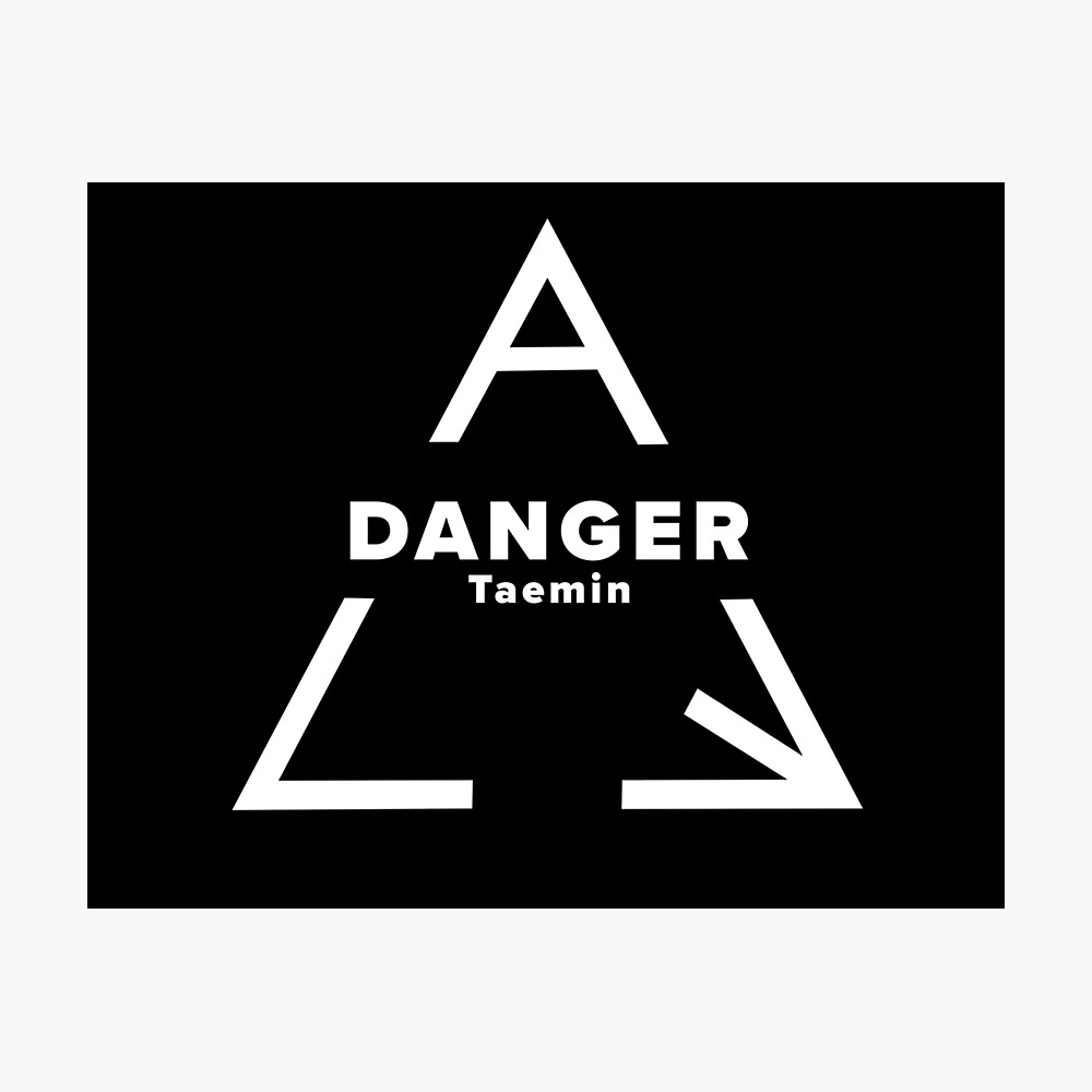 Poster Taemin Danger De Susiesushi721 Redbubble