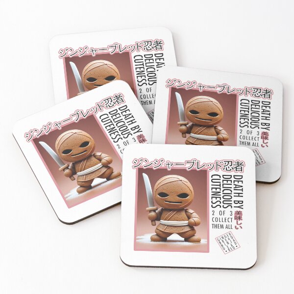 Item preview, Gingerbread Ninja 2 of 3: Death by Delicious Cuteness designed and sold by GetContented.