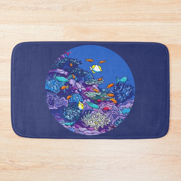 Item preview, Aquarium with diverse fish and  coral reefs designed and sold by alina-k-design.