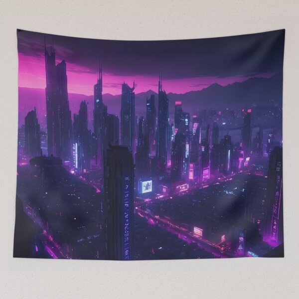Item preview, Cyberpunk City Skyline designed and sold by papi1998.
