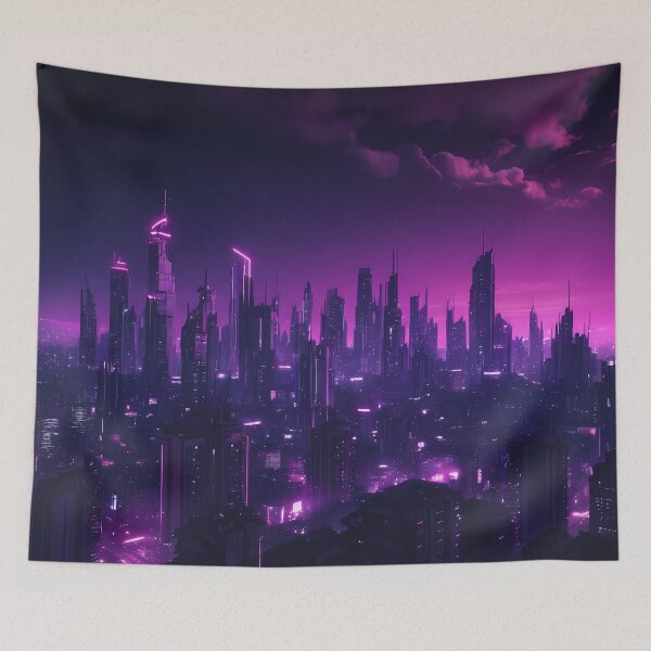 Item preview, Cyberpunk City Skyline designed and sold by papi1998.