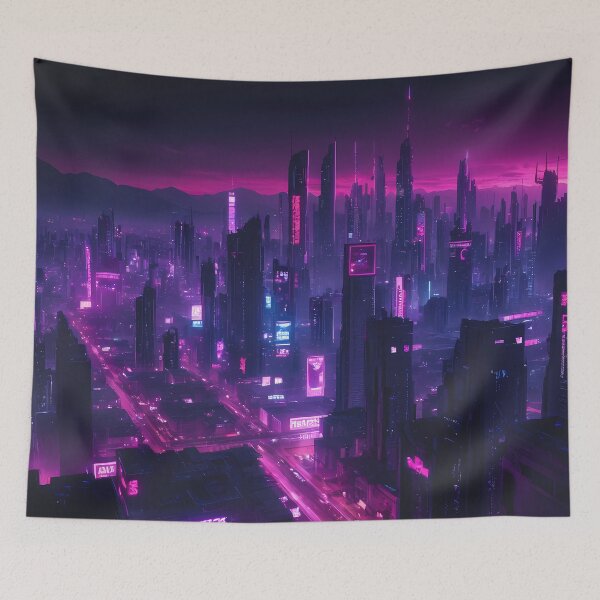 Item preview, Cyberpunk City Skyline designed and sold by papi1998.