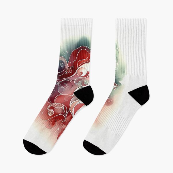 Item preview, Elegant Santa Claus Illustration with Festive Swirls designed and sold by vartisvit.