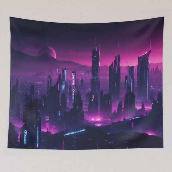 Item preview, Cyberpunk City Skyline designed and sold by papi1998.